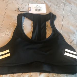 Zyia Black Reflective Light n Tight Mesh Bra XL